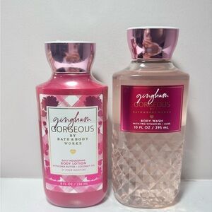 Bath & Body Works Gingham Gorgeous Pink Body Lotion & Body Wash 2 Pack